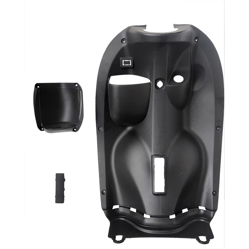 小龟王工具箱外壳塑件小绵羊电动车内箱内壳带兜兜储物黑壳前踏板