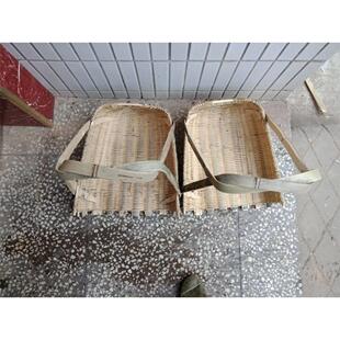 采购产品竹编竹簸箕，竹土簸箕，手工编织，一套两个，用于建筑工