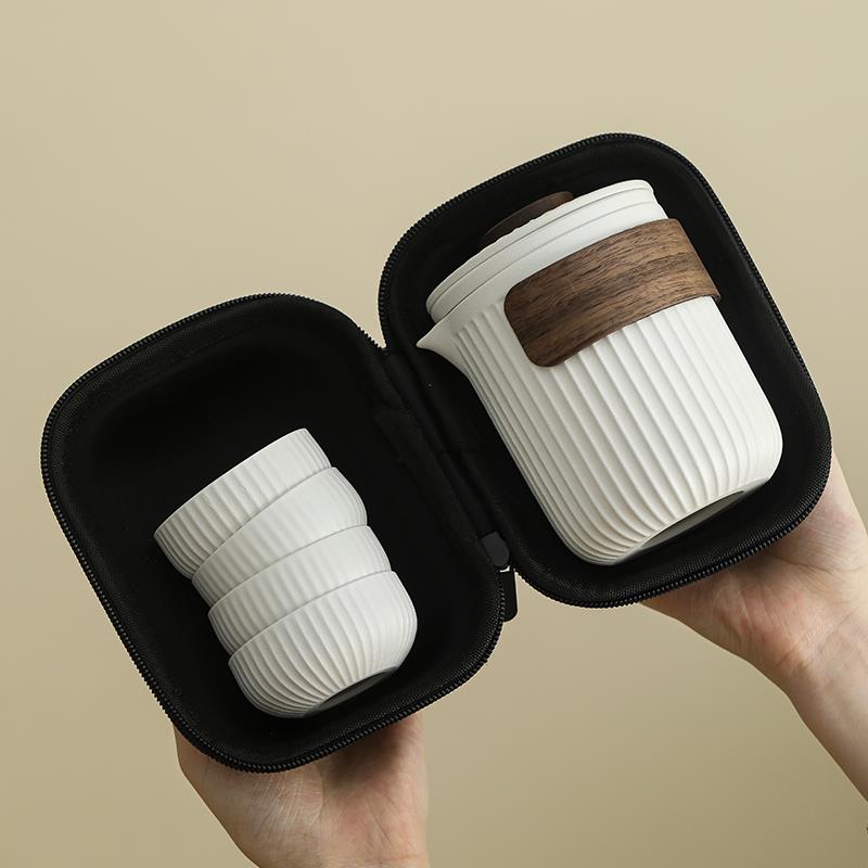 便携式一壶四杯旅行茶具套装户外个人专用简易陶瓷快客杯礼品定制