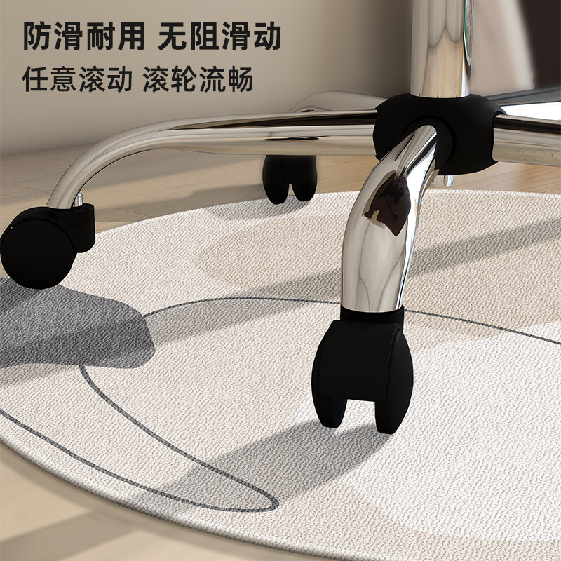 圆形地毯电脑椅地垫客厅卧室转椅保护垫子书房家用椅子电竞椅脚垫