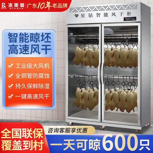 冰斯曼智能晾鸭柜商用烤鸭风干 干柜晾胚柜烧鸭风干 干机除湿烧腊