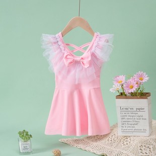 儿小中童泳衣温泉连体分体泳衣公主风 套装 新款 女童女宝宝泳衣泳装