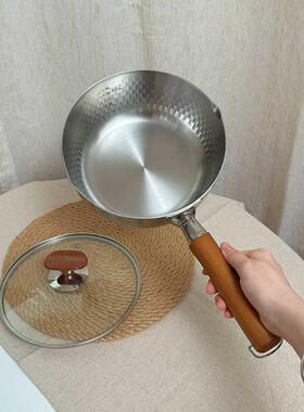 百昌佳316L不锈钢奶锅无涂层加厚婴儿食品补充锅家用世纪中叶风和