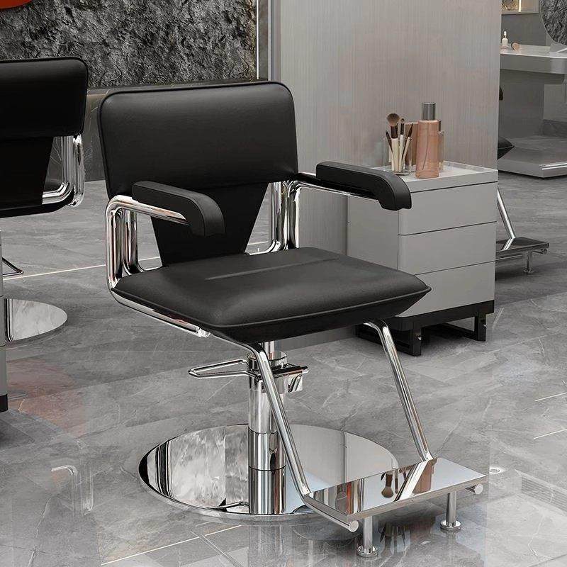 美发椅网红理髲店椅子发廊专用烫染座椅高端剪发椅升降旋转理髲椅