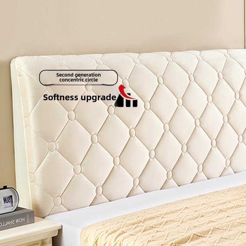 床头柜2024新木床皮革床通用1.8米床头柜垫软袋盖靠背盖掩盖丑陋