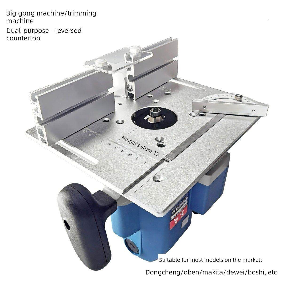 大型锣机电木铣翻板工作台木工切边机雕刻机倒角切边桌面开槽机,五金/工具,修边机,淘宝优惠券,粉丝福利购,淘宝优惠卷