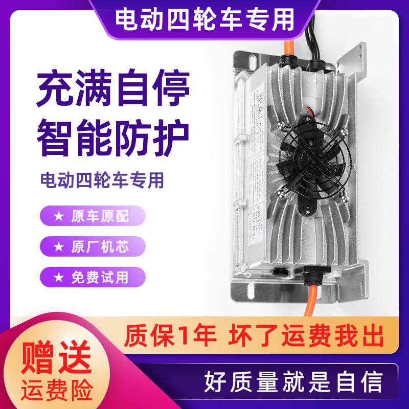 适用御捷雷丁海全大阳比德文鸿日金彭电动汽车四轮车锂电池充电器