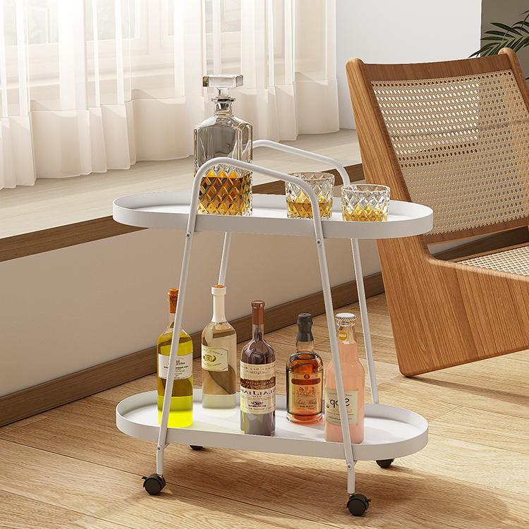 花架置物架铁艺多层带轮落地式花店花盆架客厅阳台推车花架子家用