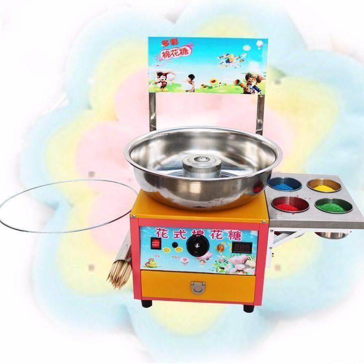 新款商用燃气电动棉花糖机彩色拉丝花式棉花糖机器动物棉花糖机子