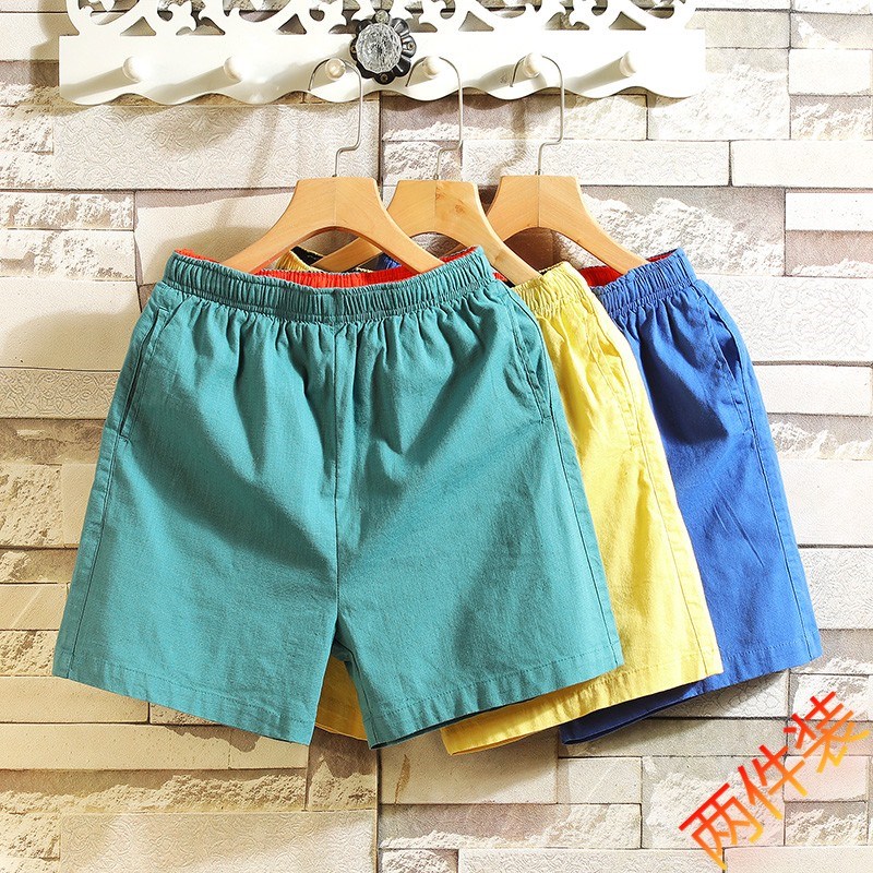 超短裤男潮三分裤夏季男士新疆纯棉3G分沙滩大裤衩四分宽松运动裤