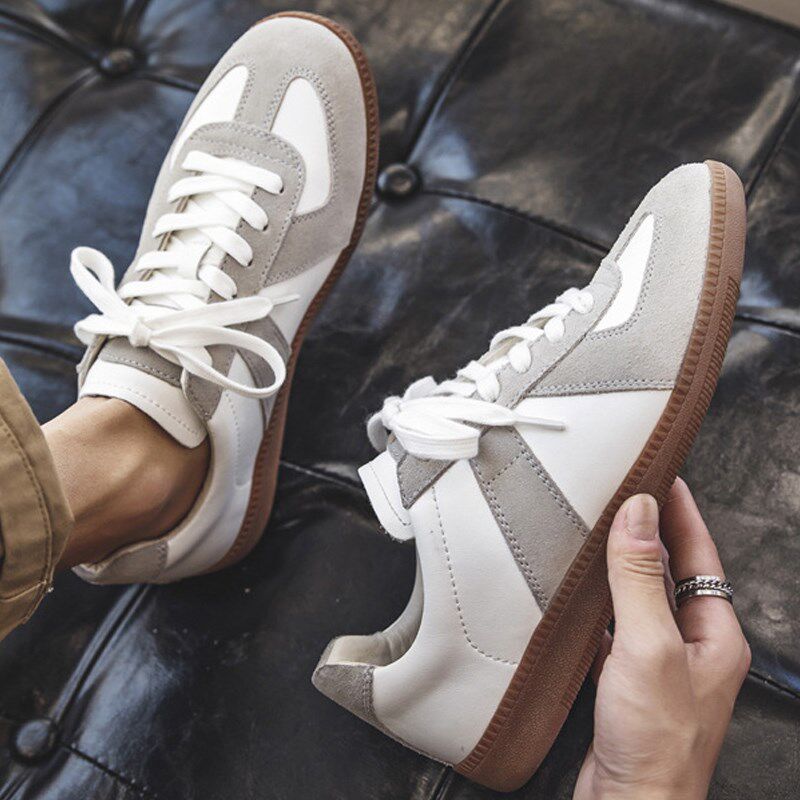 特大码德训鞋男45秋季日系小白鞋46真皮低帮休闲板鞋47复古男鞋48,流行男鞋,德训鞋,淘宝优惠券,粉丝福利购,淘宝优惠卷