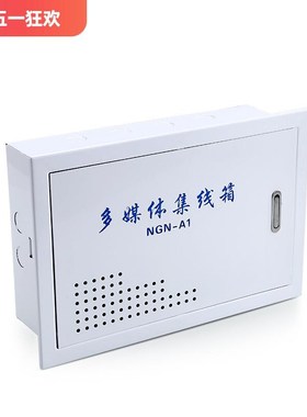 多媒体信息箱集线箱电视电话弱电箱家用200*N300白色小号空箱暗装
