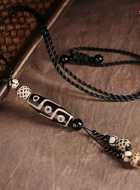 毛衣链长款简约百搭复古项链天珠挂件吊坠衣服胸前配饰装饰品女