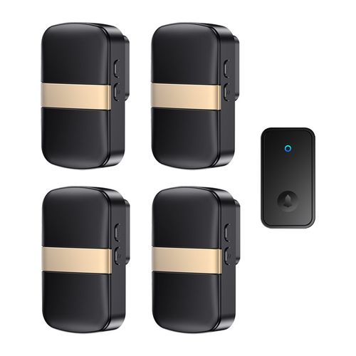 门铃无线电门h铃家用超远距离自发电无线门铃老人呼叫器一拖四