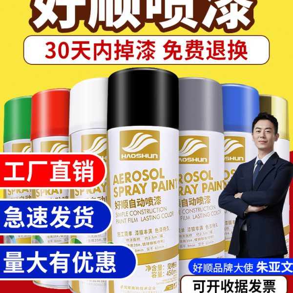 12瓶整箱自喷漆手摇红色黑白色防锈漆金属木器漆清漆墙面涂鸦油漆
