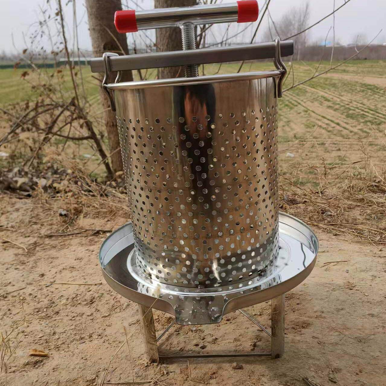 不锈钢压蜜机小型家用榨蜜机土蜂蜜压榨机榨中蜂蜜榨汁打糖榨蜡机