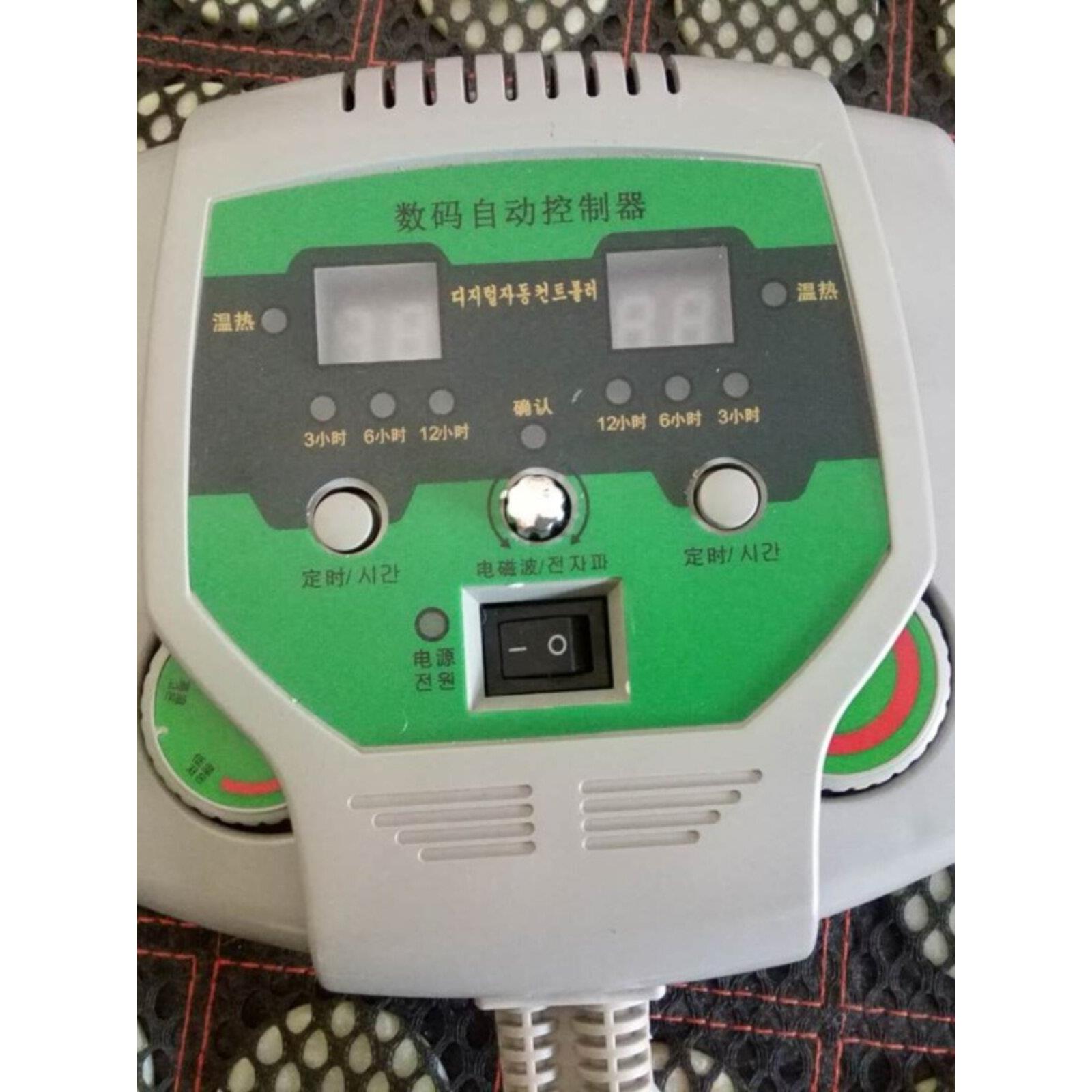 工厂直销原装双玉石加热床垫单电源开关数字恒温器全新