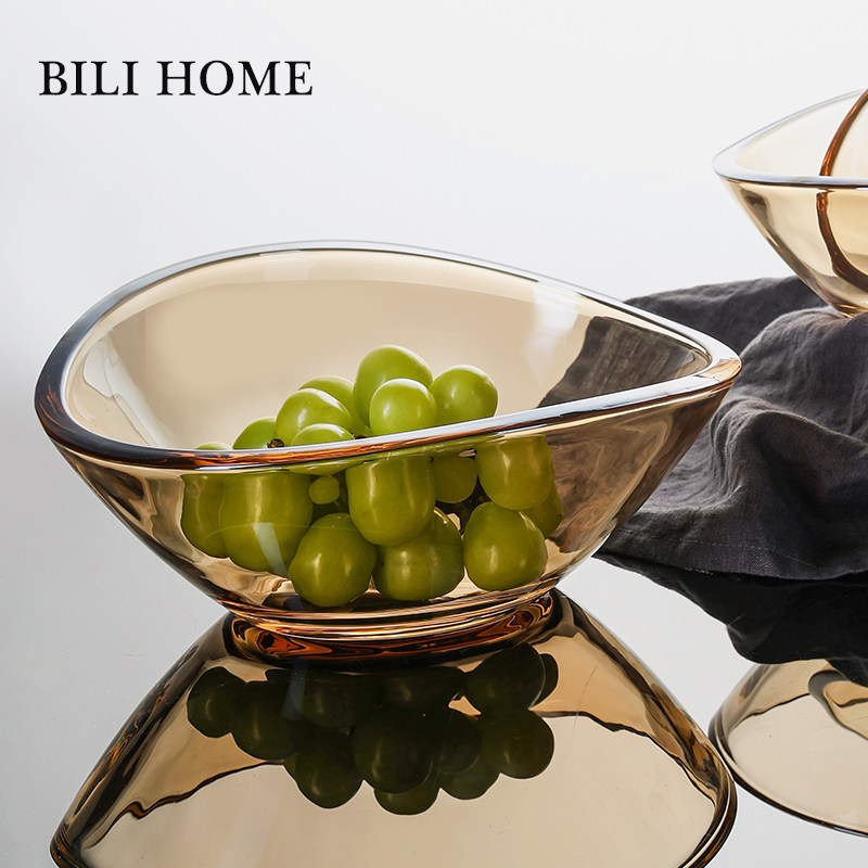 水果盘2023新款果盘客厅家用茶几现代简约水晶玻璃大果盆高档轻奢,餐饮具,果盆/果盘/果篮,淘宝优惠券,粉丝福利购,淘宝优惠卷