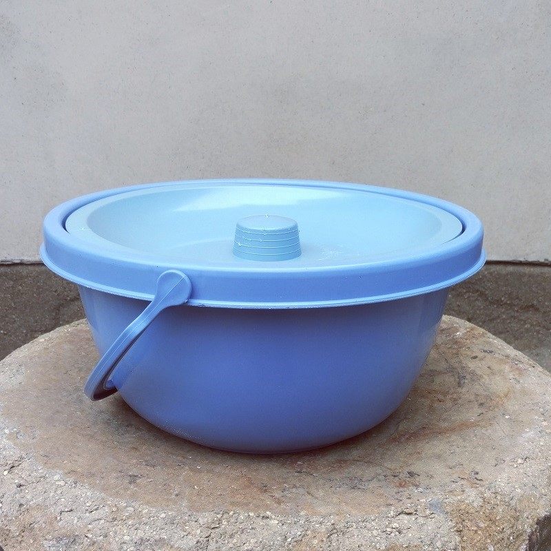 家用坐便桶 配件 加厚型带盖马桶盆 坐便椅专用便盆 老人马桶椅子