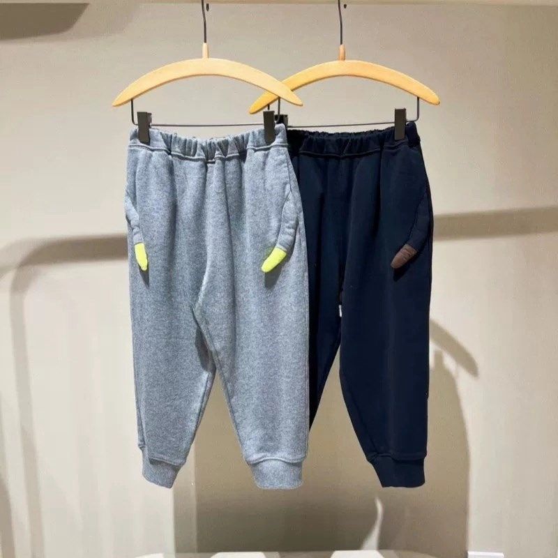 童装定制2024年秋季新款潮流裤子男女童毛圈布束脚裤时尚百搭长裤,童装/婴儿装/亲子装,裤子,淘宝优惠券,粉丝福利购,淘宝优惠卷