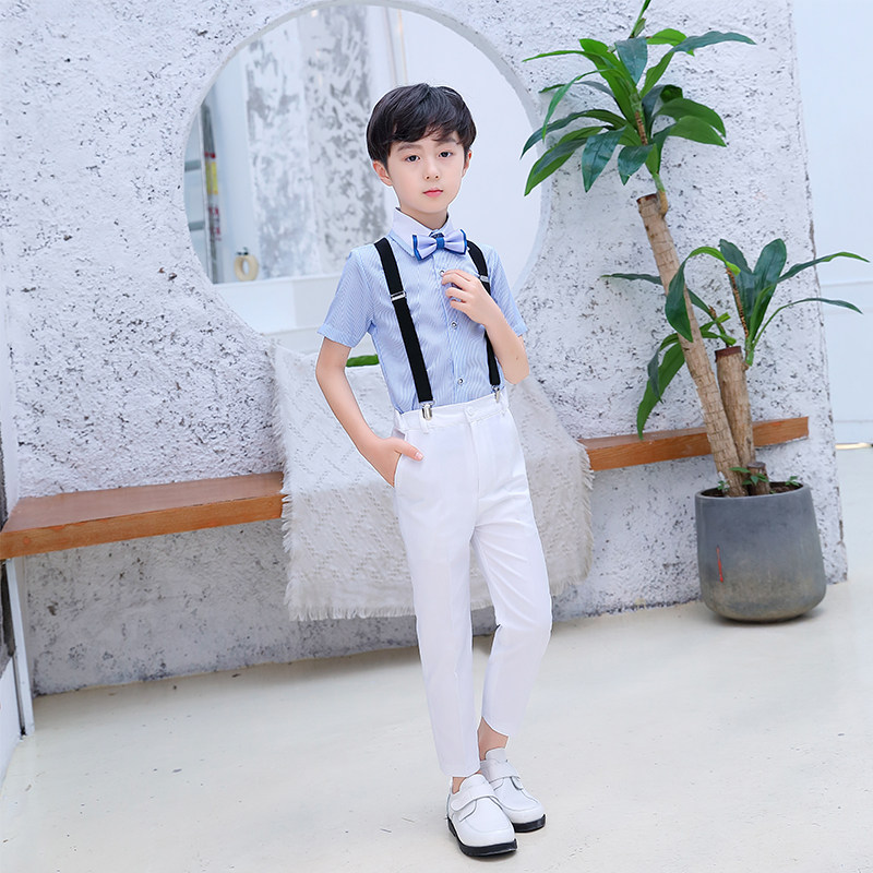 儿童背带裤套装英伦风男女童红歌演出服大合唱团礼服走秀主持人夏,童装/婴儿装/亲子装,儿童礼服,淘宝优惠券,粉丝福利购,淘宝优惠卷