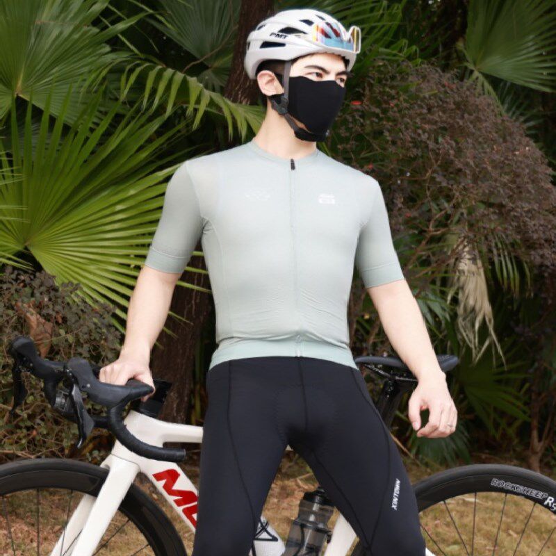 短袖情侣b骑行服女款修身公路自行车上衣男夏季速干骑行短裤单车