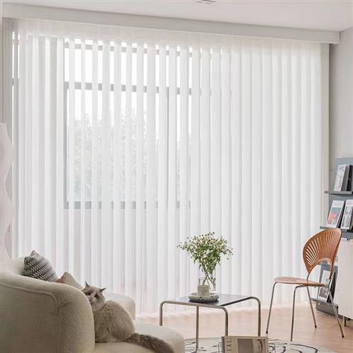 推荐梦幻帘垂直帘竖百叶s窗帘房间阳台客厅隔间帘电动遮阳帘隔热