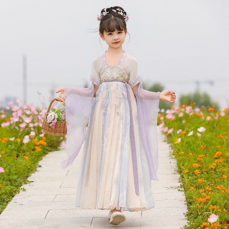 女童汉服夏装儿童连衣裙2025新款古风超仙唐装夏季小女孩国风古装,童装/婴儿装/亲子装,唐装,淘宝优惠券,粉丝福利购,淘宝优惠卷