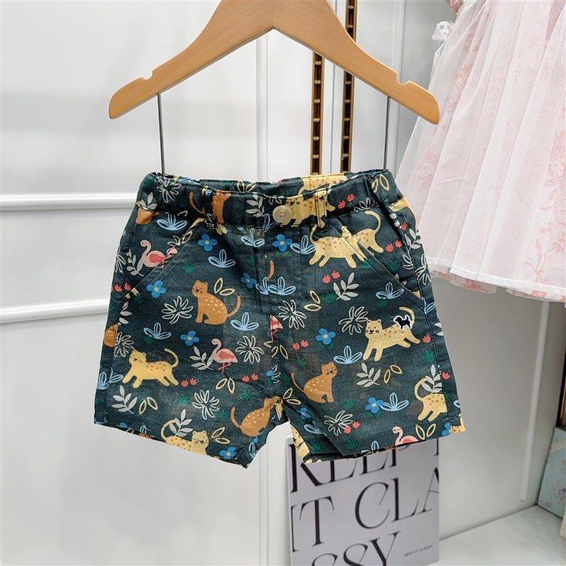 韩国童装 25夏新款男女童宝宝洋气条纹休闲短裤 工装口袋帅气夏裤,童装/婴儿装/亲子装,裤子,淘宝优惠券,粉丝福利购,淘宝优惠卷