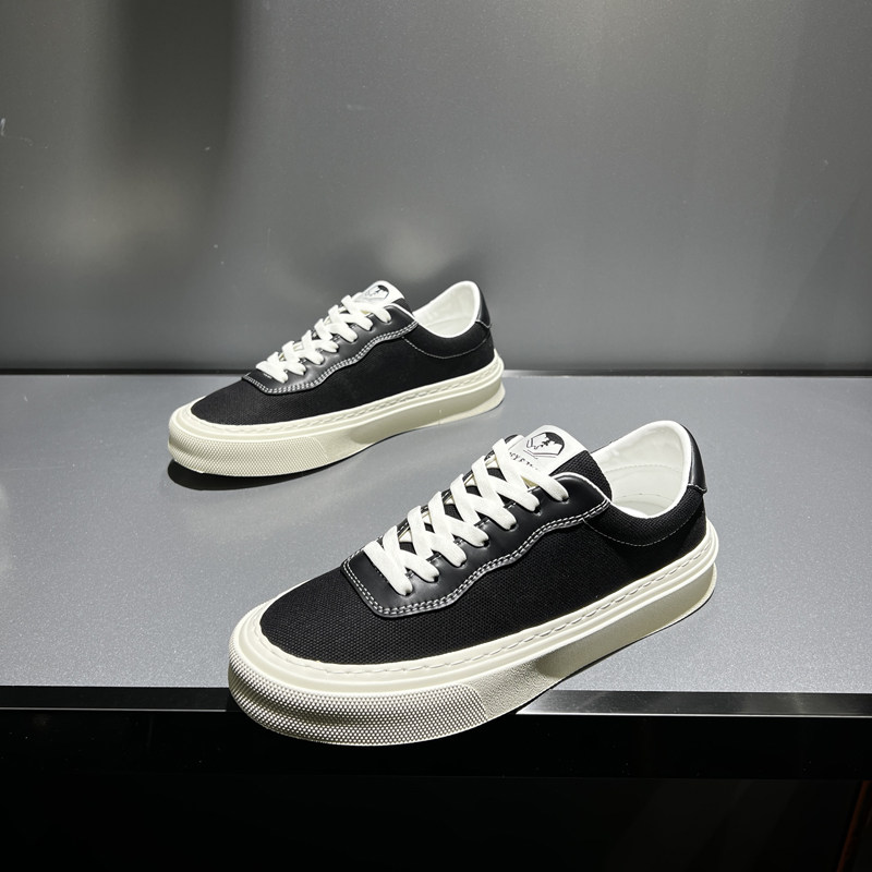 低帮帆布男士板鞋弹力系带夏季透气小白鞋素面轻奢韩版百搭休闲鞋,流行男鞋,休闲板鞋,淘宝优惠券,粉丝福利购,淘宝优惠卷