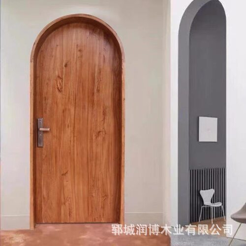 郓城中式仿古老式榆木板单开门酒店别墅庭院大门家用室内双开门