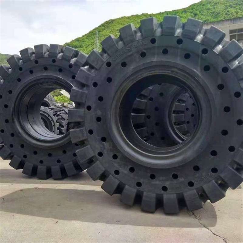 平板拖车工程机械实心轮胎 沙漠运输自卸车3600-51工程机械轮胎