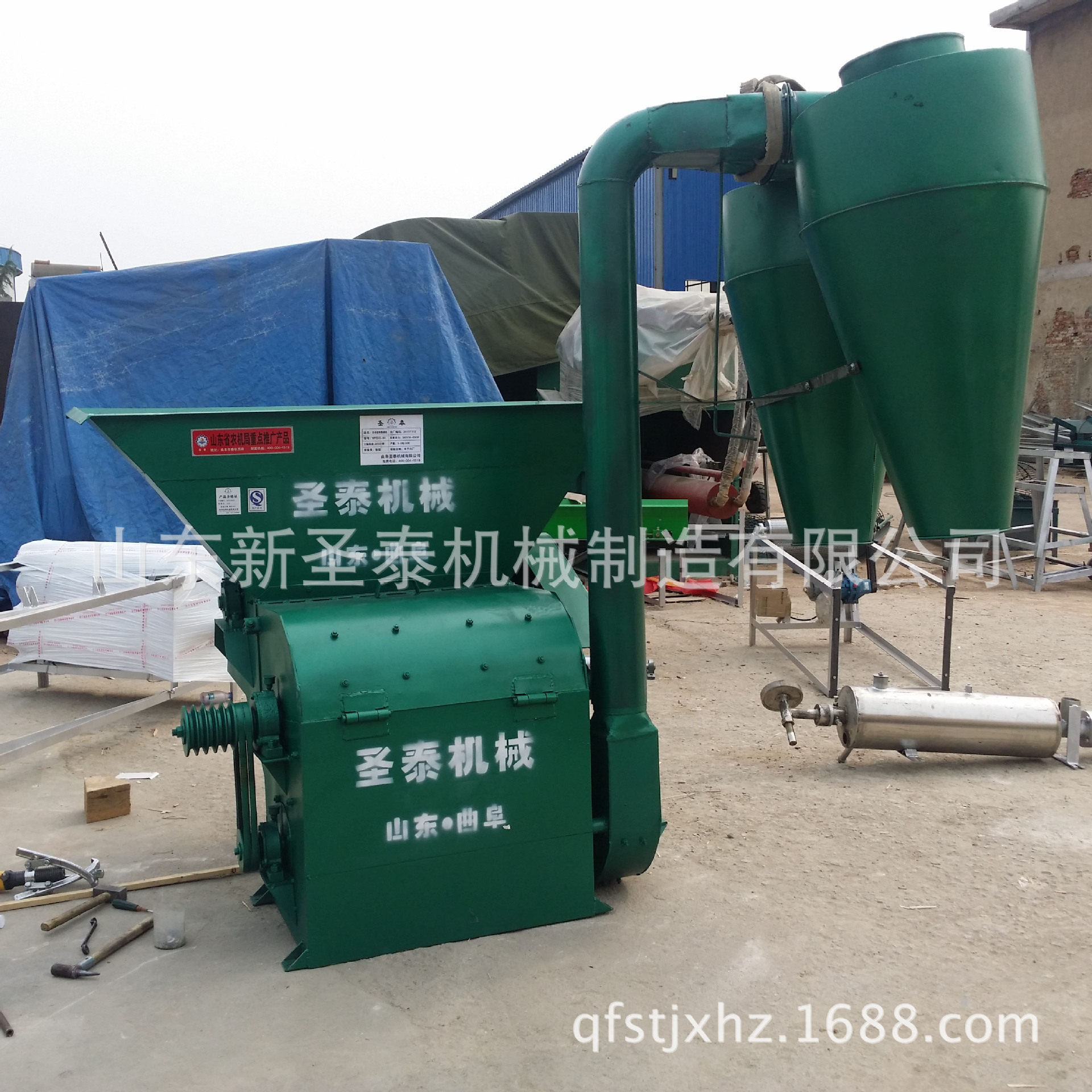 黑龙江玉米芯粉碎机大型自动进料粉碎机锤片式秸秆破碎机价格