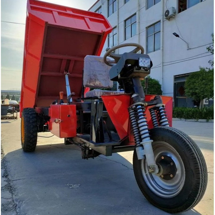 矿用工程电动三轮车小型工地用柴油三轮车 液压自卸矿用三蹦子运