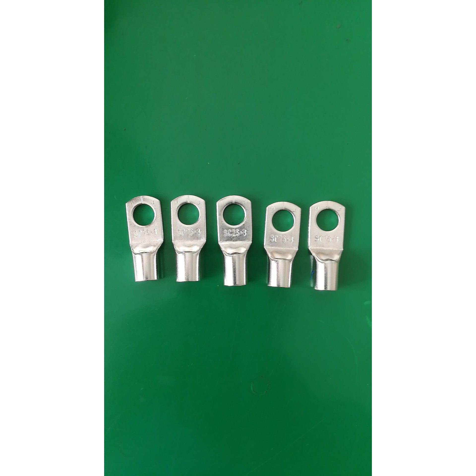 窥口冷压端子50只SC25/35/50-6/8/10线耳紫铜镀锡短铜子鼻连接器,电子元器件市场,连接器,淘宝优惠券,粉丝福利购,淘宝优惠卷