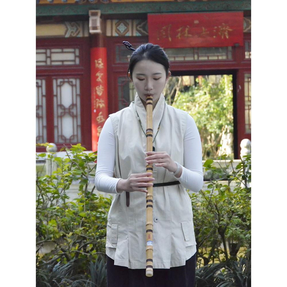 舒厚槐 金竹洞箫专业演奏萧乐器 仙鹤款整节高密度大舞台长洞箫