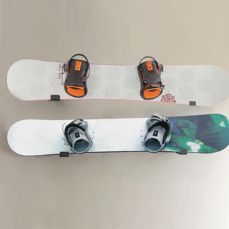 滑雪板挂架单板双板滑雪板杖墙壁挂架室内墙上架挂雪板雪具展示架