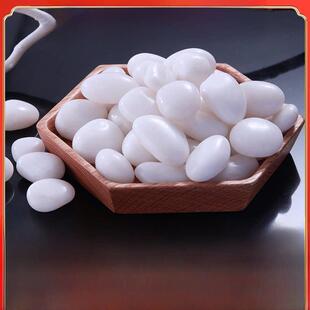 25kg白色鹅卵石天然雨花石庭院铺装阳台装饰景观小白石