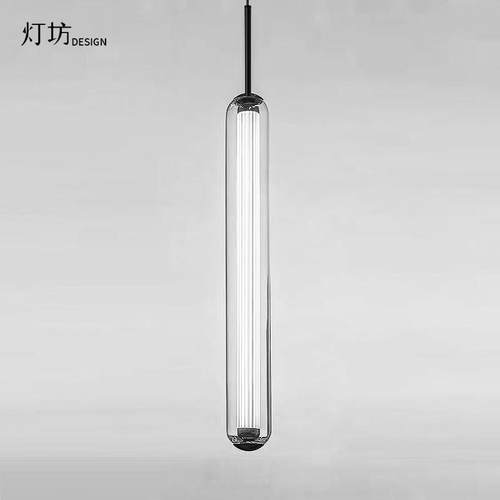 现代简约床头小吊灯具卧室床头吧台餐厅设计感楼梯间极简意式玻璃