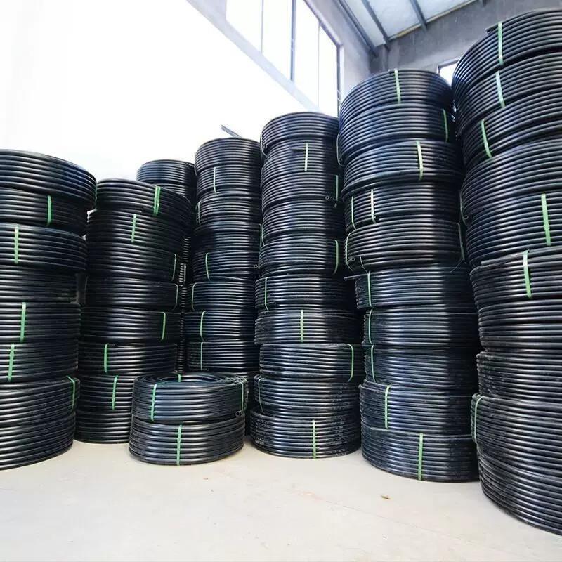 pe水管202532自来水管热熔灌溉管黑盘硬管4分6分引水塑料管
