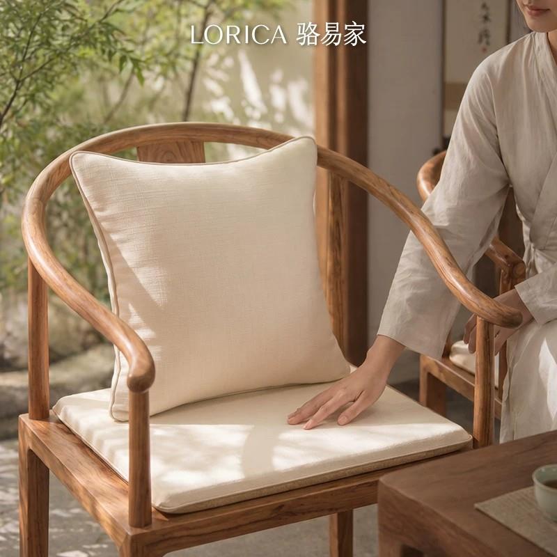 纯色中式坐垫椅子垫茶椅垫实木茶桌圈椅垫子餐椅凳子座垫太师椅垫
