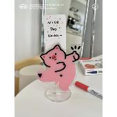 笔记持有人礼物桌面站立标志猪装 Nanza小狗钩你是伟大 和可爱