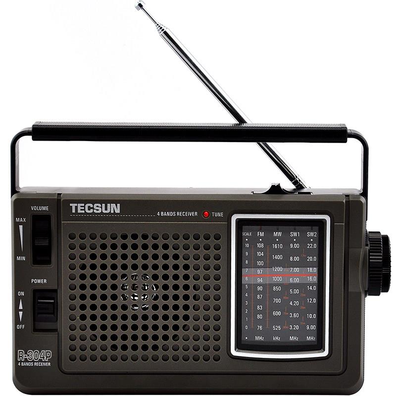 Tecsun/德生R304P全波段大音量老人收音机操作简单插电即用