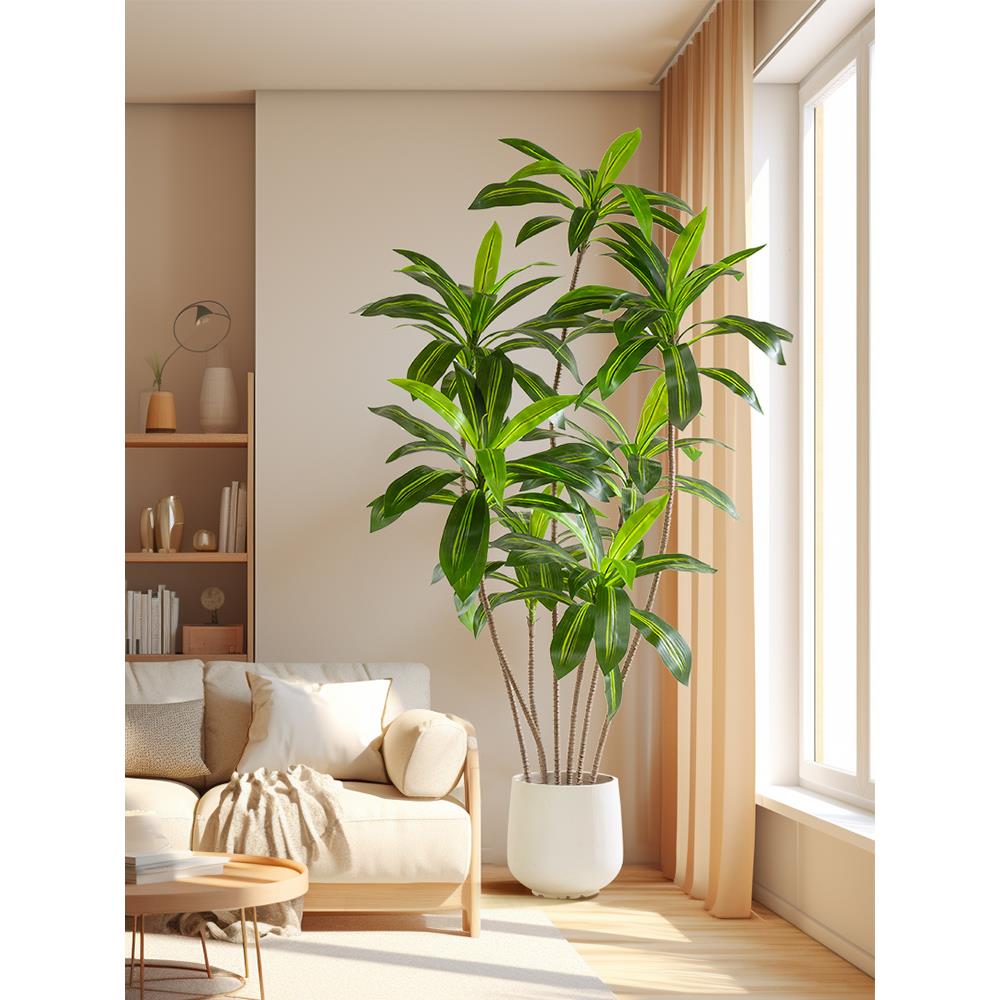 仿真绿植高端轻奢巴西木假植物装饰室内客厅仿生落地摆件盆栽造景