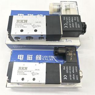 亚B德客型气4缸换向制阀电磁阀4V21008 V110 4V310 控0