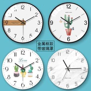 现代简约钟表客厅挂钟创意北欧静音个性 清新时尚 卧室家用时钟表
