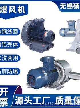 1.5kwCT4高压防爆风机2.2千瓦粉尘防爆鼓风机0.75千瓦防爆款风机