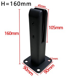 不锈钢玻璃底座楼梯扶o手玻璃固定夹泳池夹免打孔无框阳台落地脚