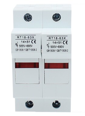 新款RT18-3g2X/63X熔断器底座1P2P3P4P R015/R016导轨式保险丝底