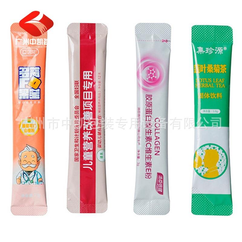 益生菌袋装粉剂包装机香料粉包装机细长条中药粉圆角袋包装机